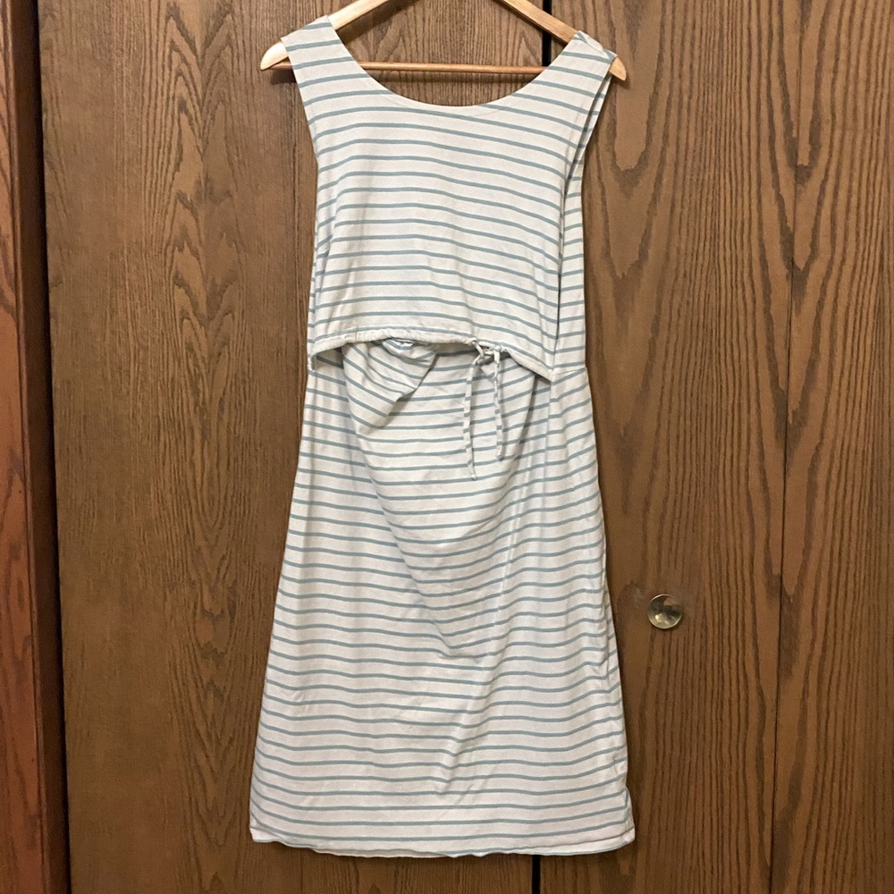 Boob Design Sleeveless Striped Dress